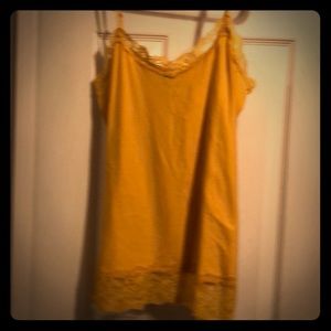 Rue21 yellow lace camisole